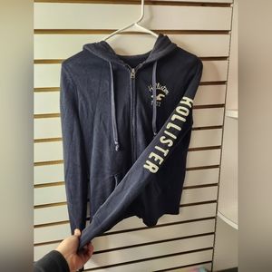 Hollister zip up hoodie medium